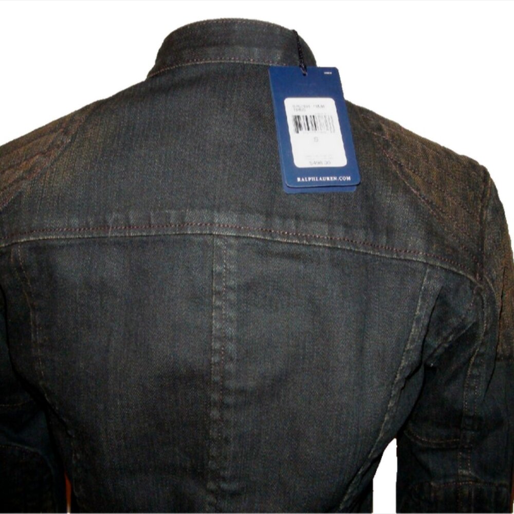 Ralph Lauren Denim Antiqued Motorcycle Jean Jacket - Picture 4 of 7